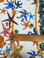 Sea Shell Pattern Fabric by Metre - Whotex Fabrics London