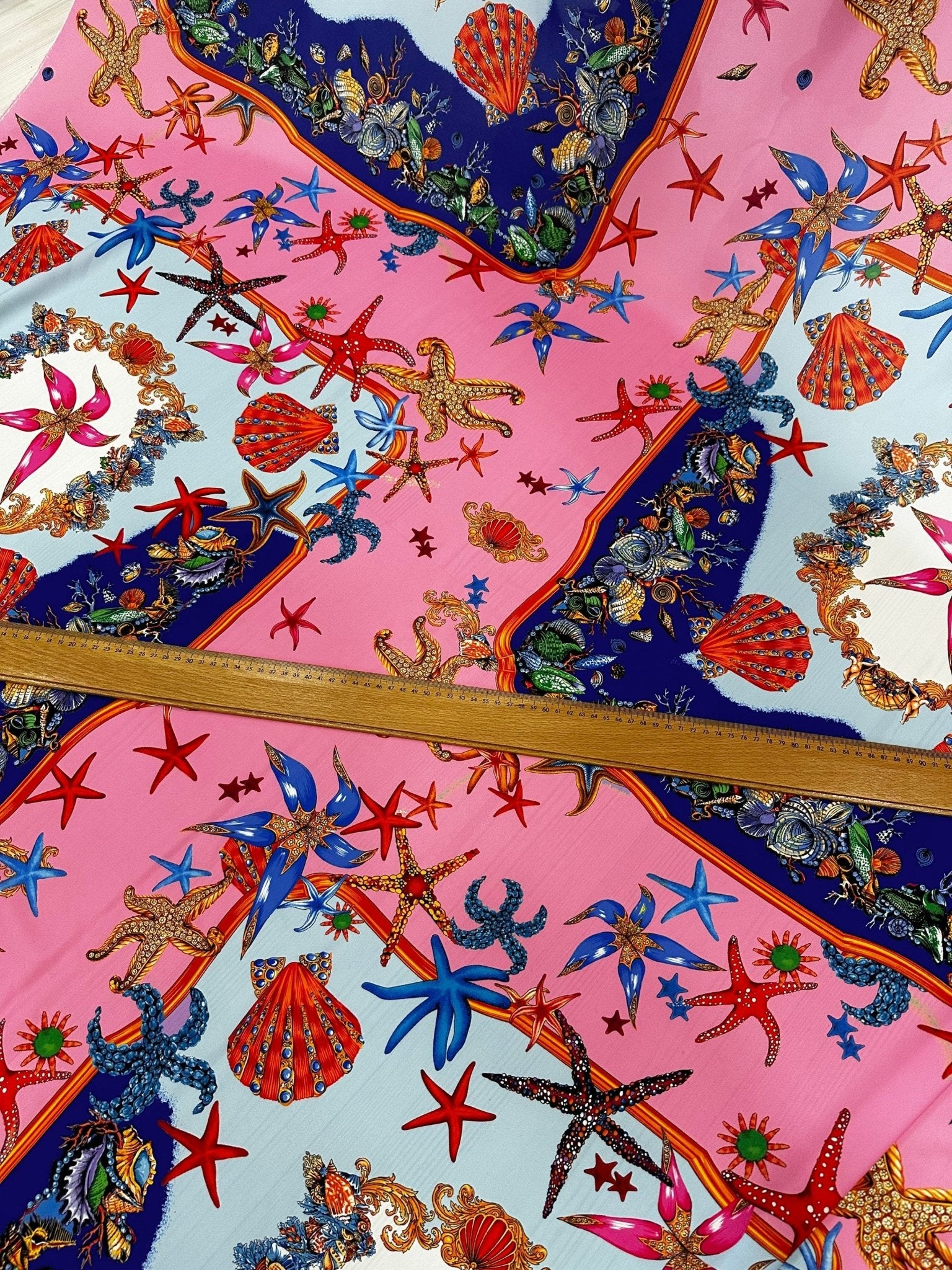 Sea Shell Pattern Fabric Fabric, - Whotex Online Fabric Store