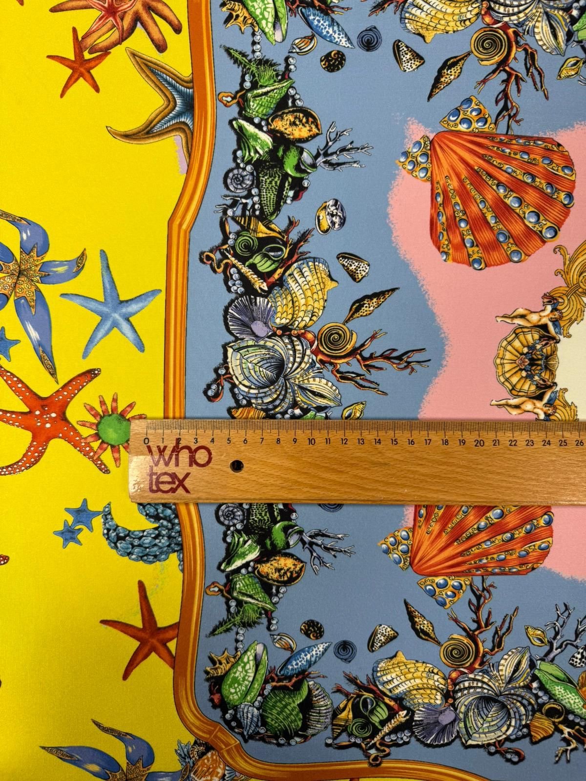 Sea Shells Starfish Fabric by Metre - Whotex Fabrics London