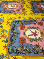 Sea Shells Starfish Fabric by Metre - Whotex Fabrics London