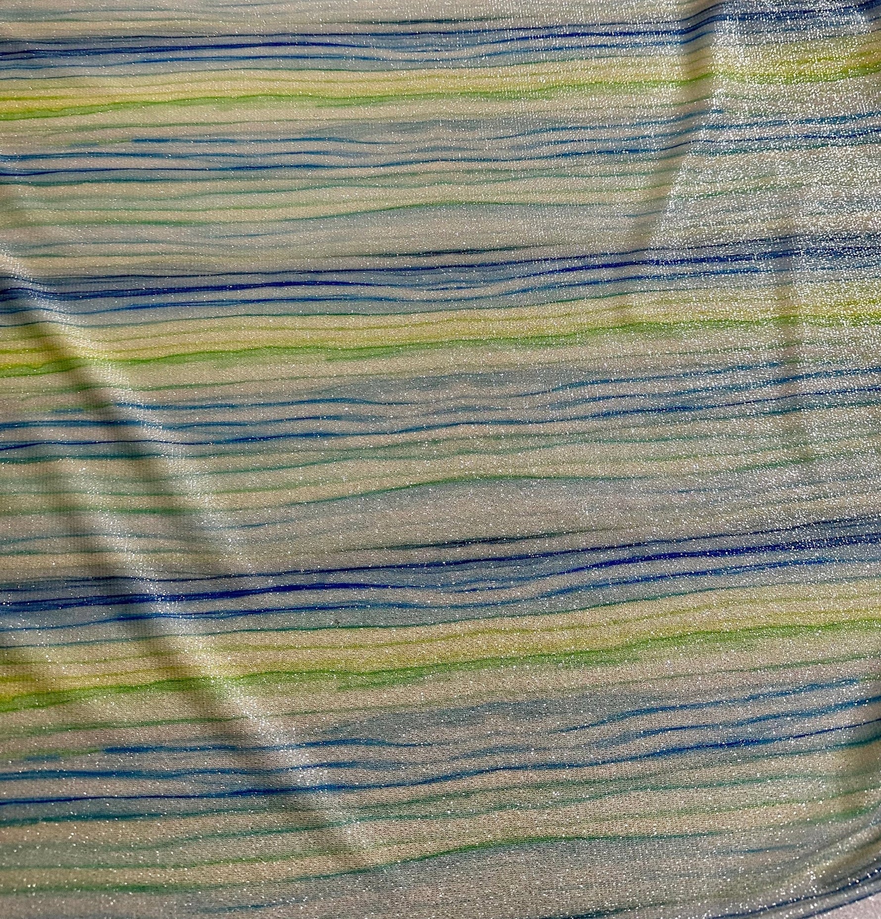 Shimmer Lurex Fabric, Striped Pattern Glitter 4 - Way Stretch - Whotex Online Fabric Store