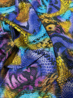 Shimmer Ottoman Fabric, Snake Skin Pattern 4 - Way Stretch - Whotex Online Fabric Store