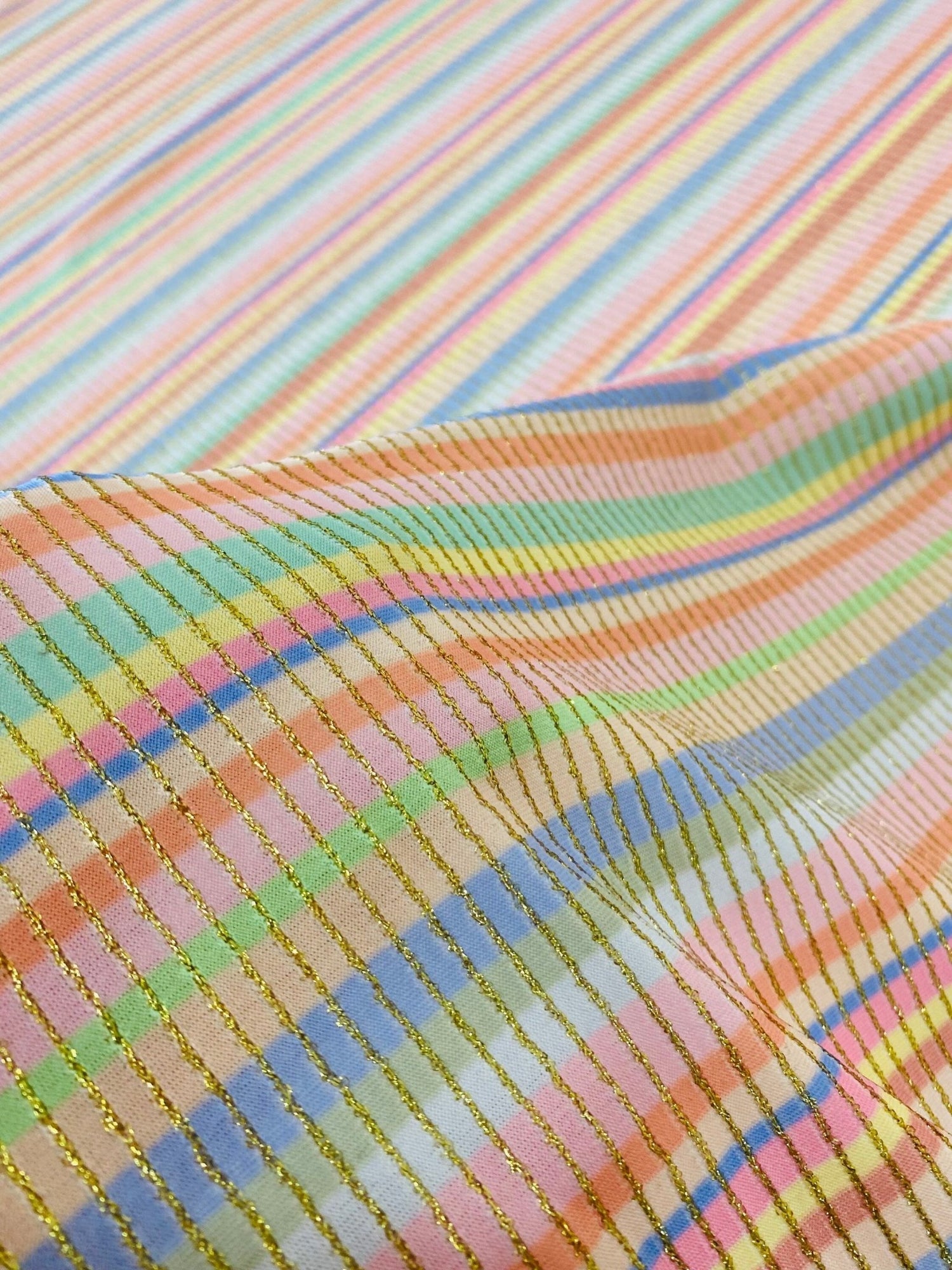 Shimmer Ottoman Fabric, Soft Color Striped 4 - Way Stretch - Whotex Online Fabric Store