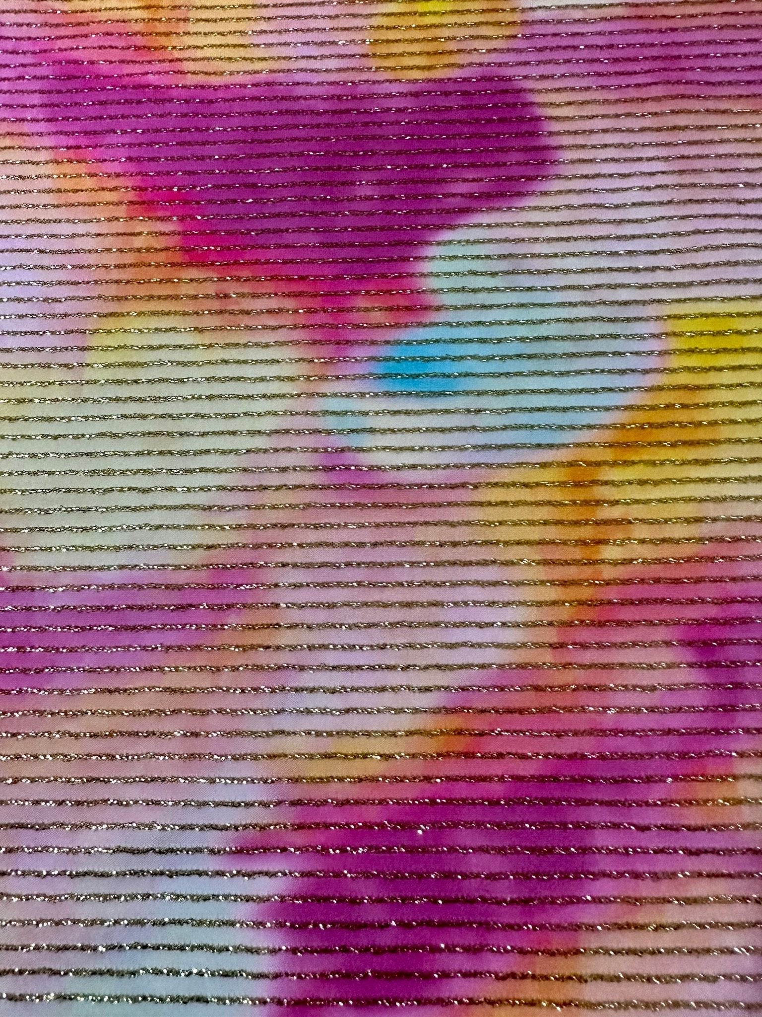Shimmer Ottoman Fabric, Tie dye Prin 4 - Way Stretch - Whotex Online Fabric Store