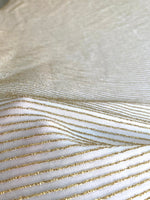 Shimmer Ottoman Stretch Fabric, Soft Color Gold Striped Fabric - Whotex Online Fabric Store