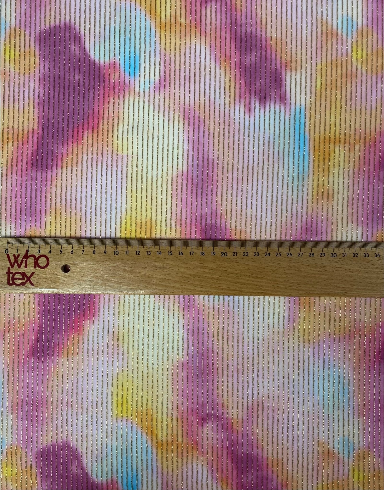 Shimmer Tie Dye Ottoman Fabric - Soft 4 - Way Stretch for Stylish Decor - Whotex Fabrics London