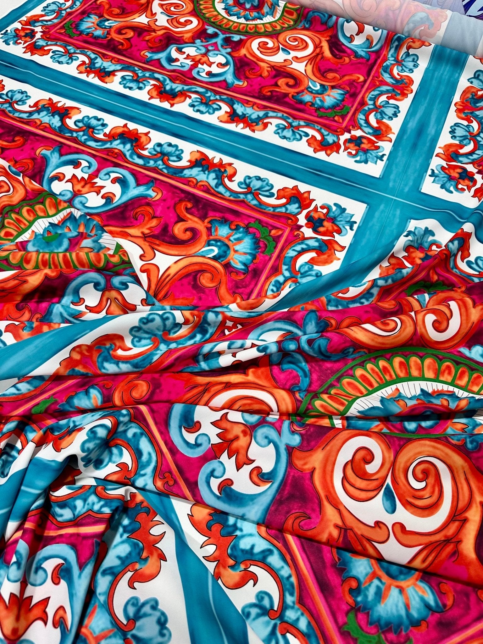 Sicilian Pattern Fabric, Caretto Pattern Fabric - Whotex Online Fabric Store