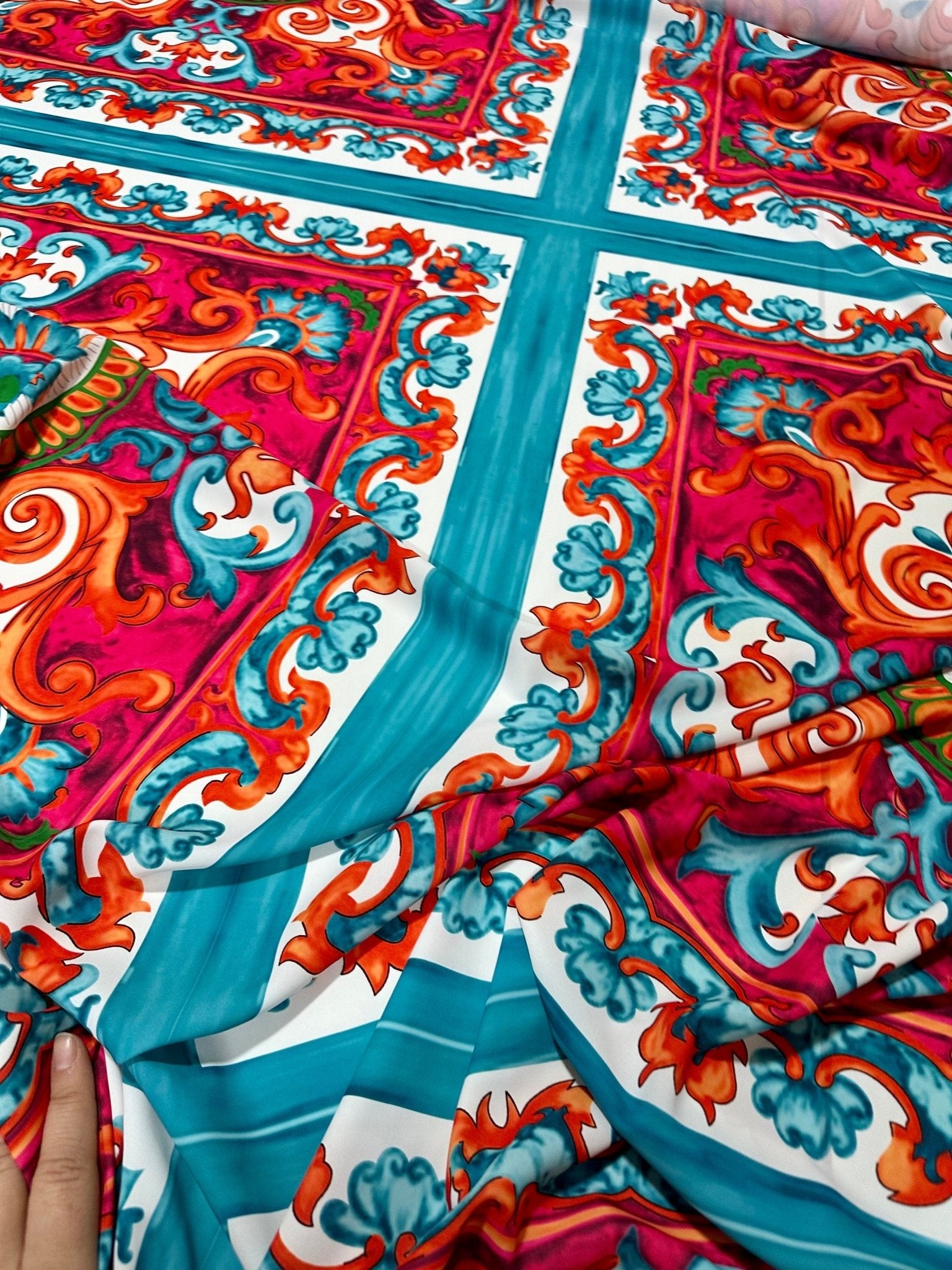 Sicilian Pattern Fabric, Caretto Pattern Fabric - Whotex Online Fabric Store
