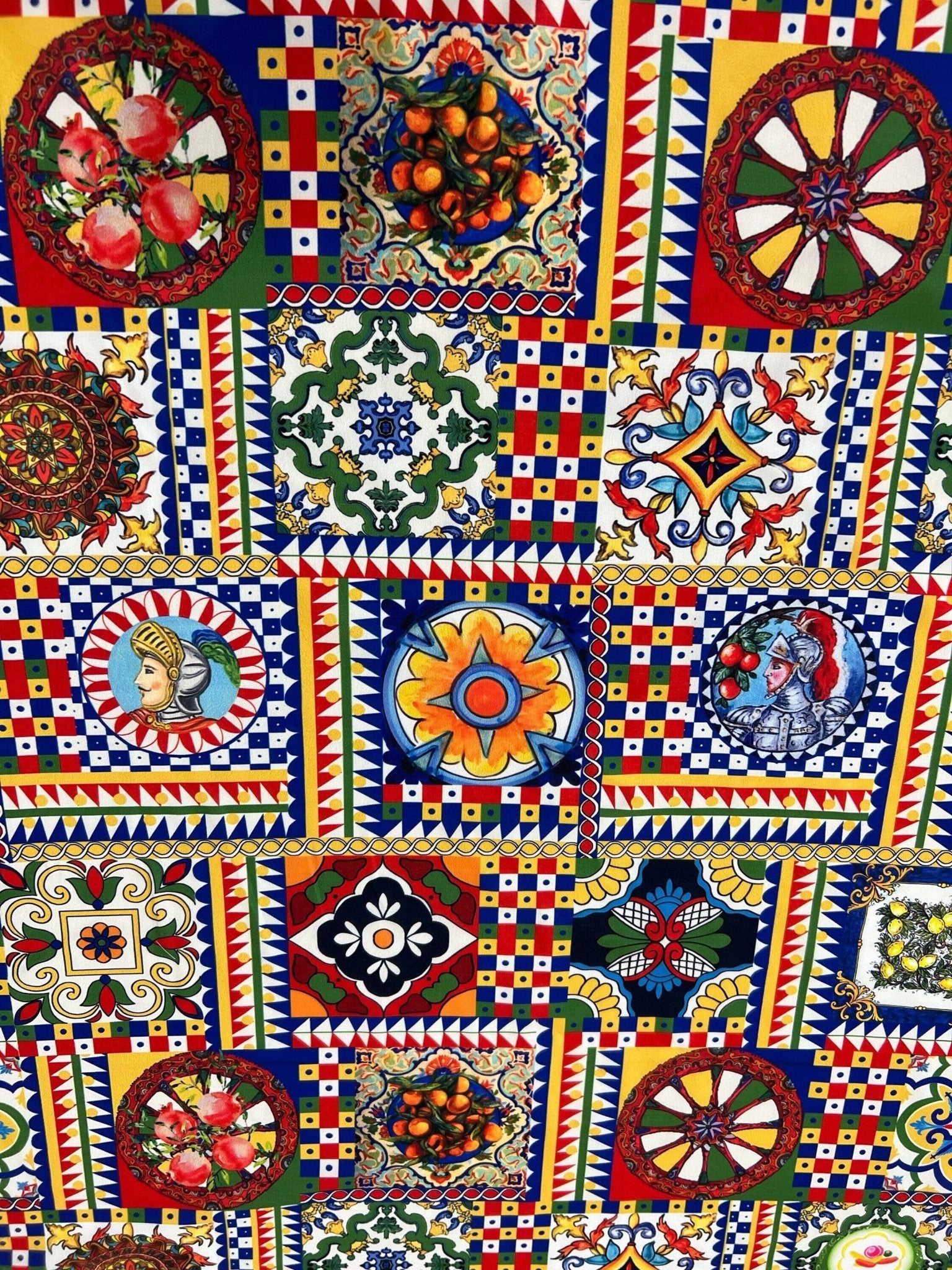 Sicilian Pattern Fabric, Italian Pattern Fabric - Whotex Online Fabric Store