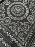 Silver Baroque Pattern Fabric , by the yard - Whotex Online Fabric Store