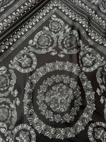 Silver Baroque Pattern Fabric , by the yard - Whotex Online Fabric Store
