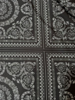 Silver Baroque Pattern Fabric , by the yard - Whotex Online Fabric Store