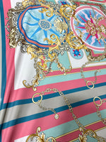 Soft Color Fabric, Baroque Pattern Fabric , Fabric By The Yard , Chain pattern - Whotex Online Fabric Store