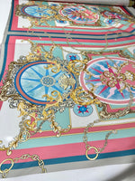 Soft Color Fabric, Baroque Pattern Fabric , Fabric By The Yard , Chain pattern - Whotex Online Fabric Store
