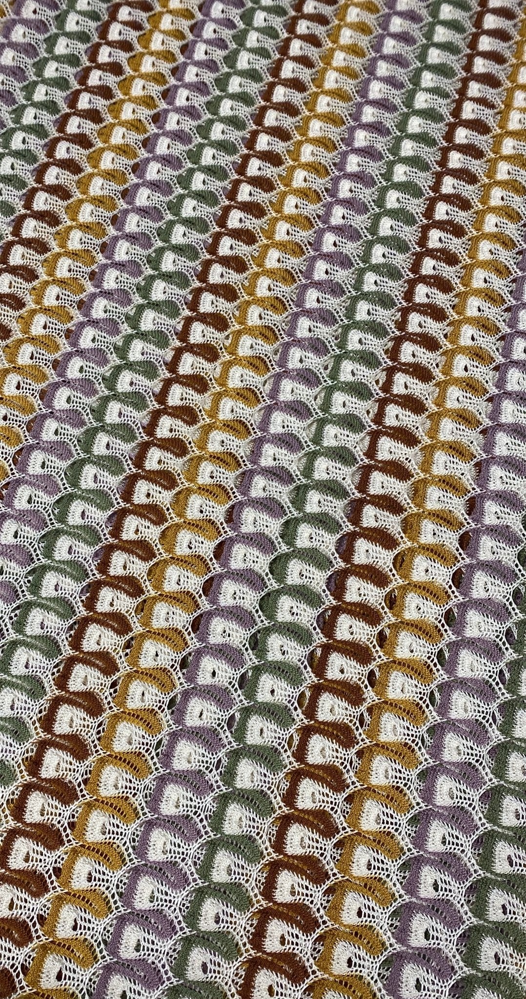 Soft Color Zigzag Knit Jersey Mesh Fabric for Crafting and Apparel - Whotex Online Fabric Store