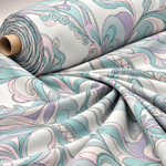 Soft Shimmer Swirl Lurex Fabric by the Metre - Whotex Fabrics London