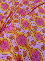 Spandex Fabric, Geometric pattern Fabric, Pink Floral Pattern Fabric - Whotex Online Fabric Store