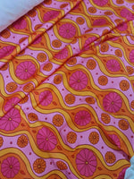 Spandex Fabric, Geometric pattern Fabric, Pink Floral Pattern Fabric - Whotex Online Fabric Store