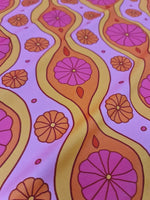 Spandex Fabric, Geometric pattern Fabric, Pink Floral Pattern Fabric - Whotex Online Fabric Store