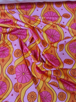Spandex Fabric, Geometric pattern Fabric, Pink Floral Pattern Fabric - Whotex Online Fabric Store