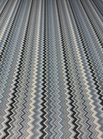 Stretch Lurex Fabric with Zigzag Pattern - Whotex Fabrics London