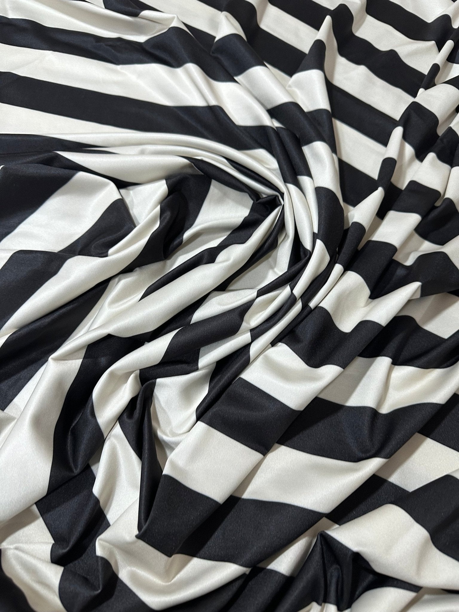 Striped Pattern Fabric, Black Off - White Color Striped - Whotex Online Fabric Store