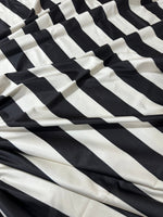 Striped Pattern Fabric, Black Off - White Color Striped - Whotex Online Fabric Store