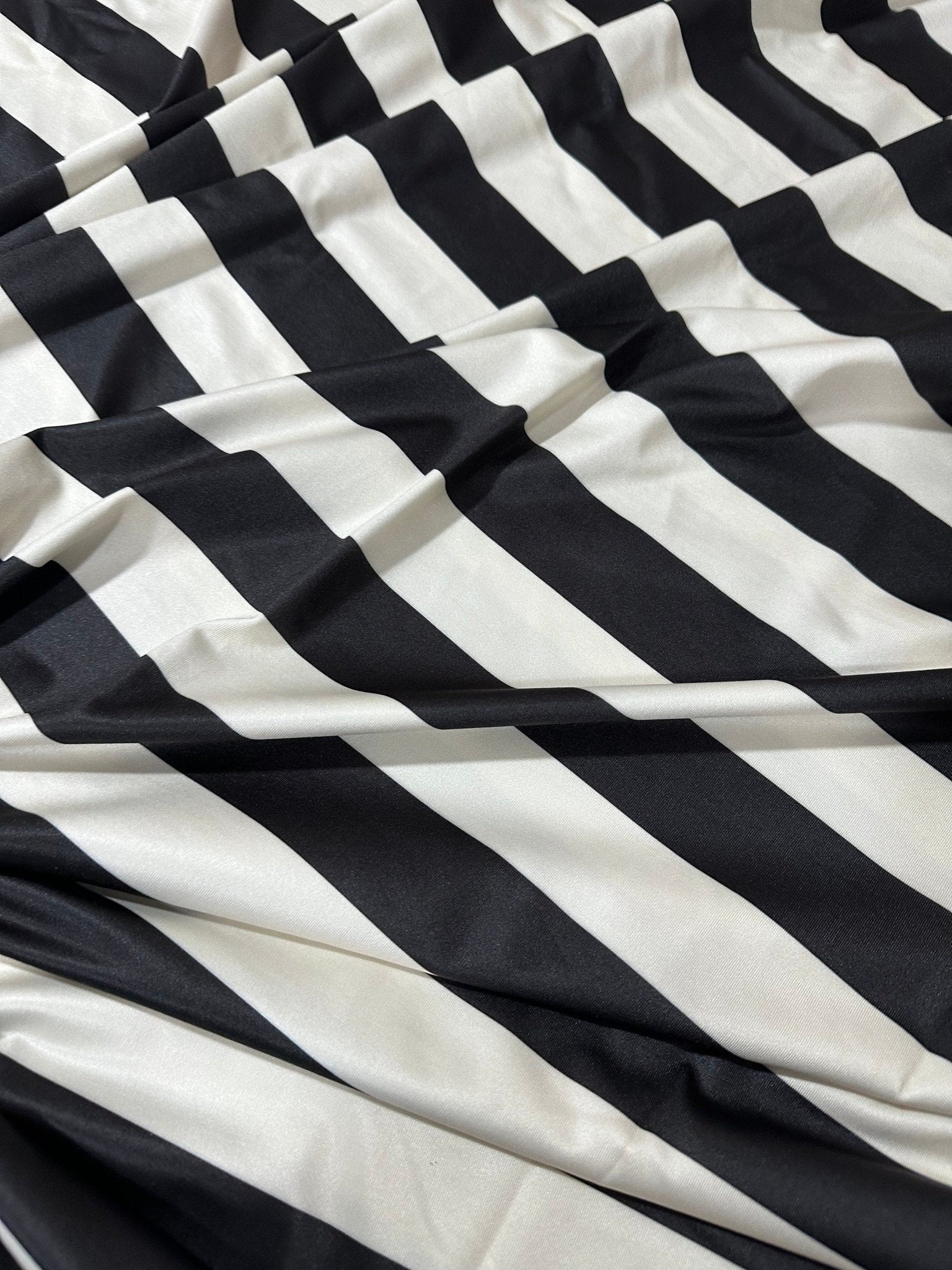 Striped Pattern Fabric, Black Off - White Color Striped - Whotex Online Fabric Store