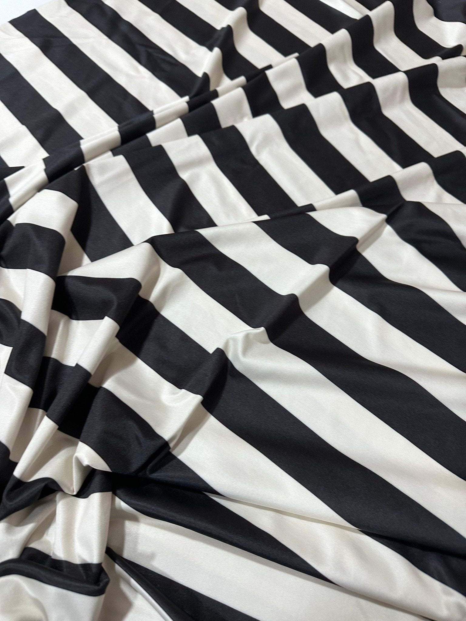 Striped Pattern Fabric, Black Off - White Color Striped - Whotex Online Fabric Store