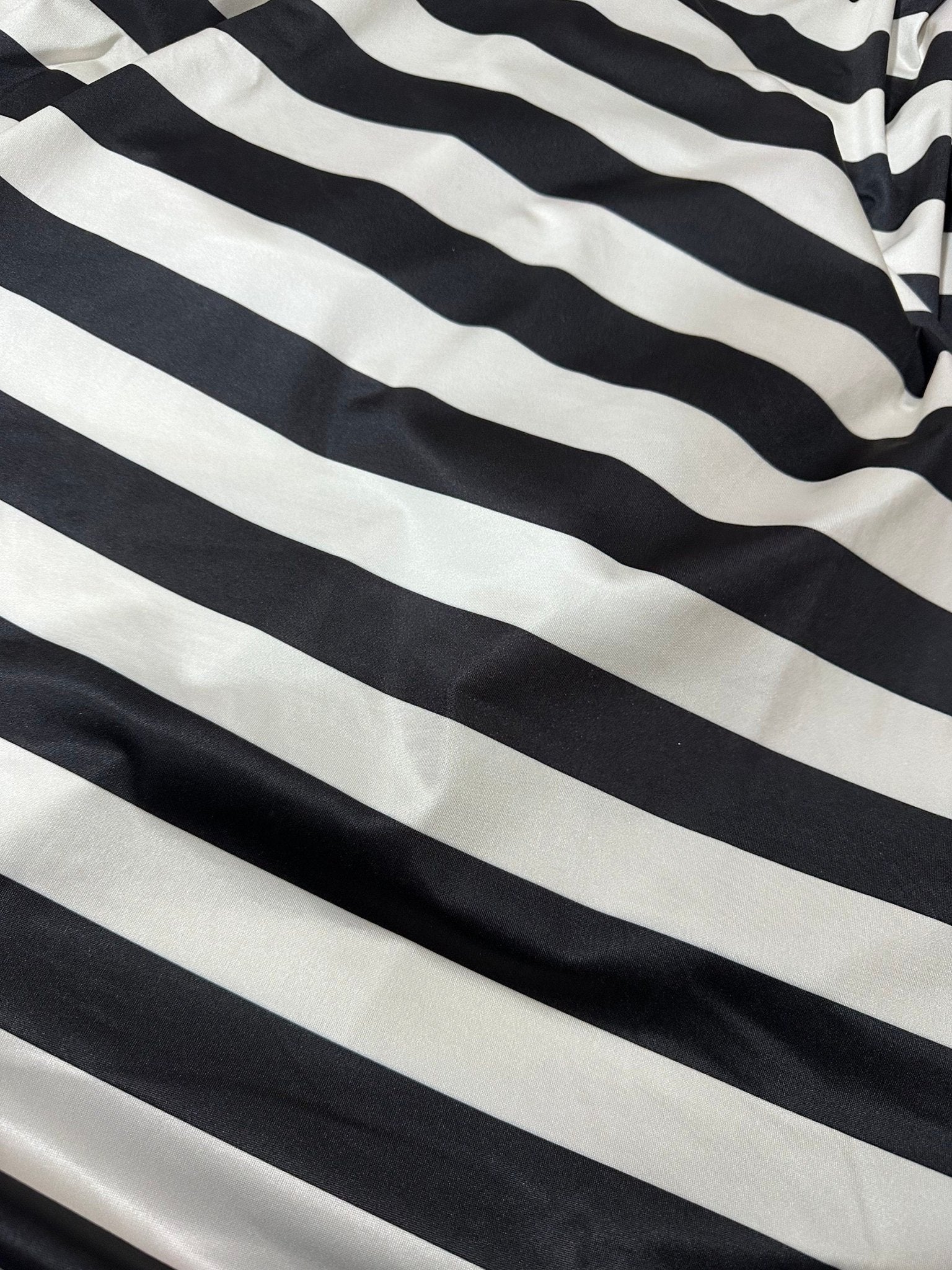 Striped Pattern Fabric, Black Off - White Color Striped - Whotex Online Fabric Store