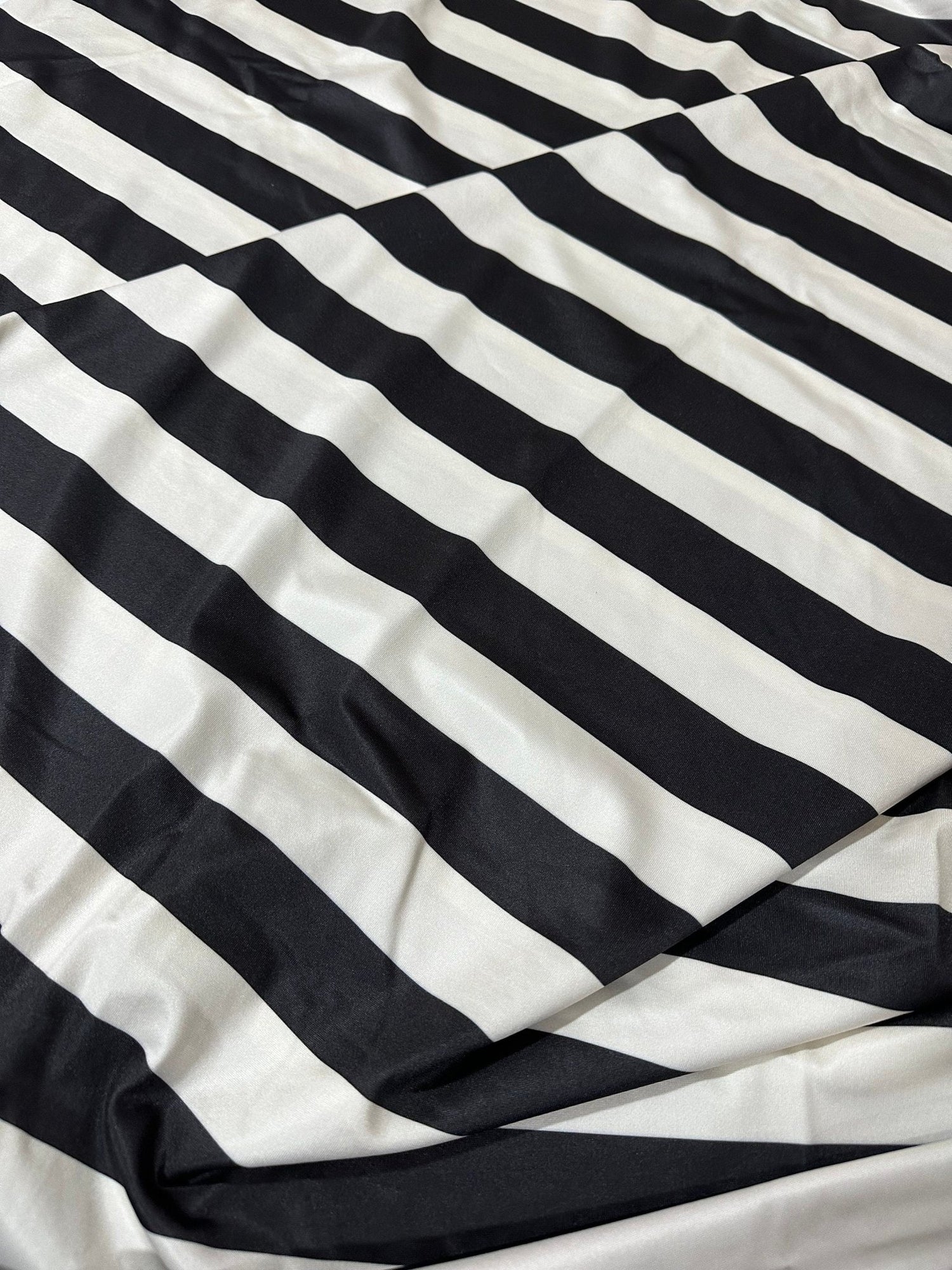 Striped Pattern Fabric, Black Off - White Color Striped - Whotex Online Fabric Store