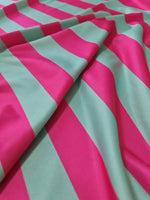 Striped Pattern Fabric, Mint Green And Pink Striped - Whotex Online Fabric Store