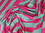 Striped Pattern Fabric, Mint Green And Pink Striped - Whotex Online Fabric Store