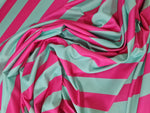 Striped Pattern Fabric, Mint Green And Pink Striped - Whotex Online Fabric Store