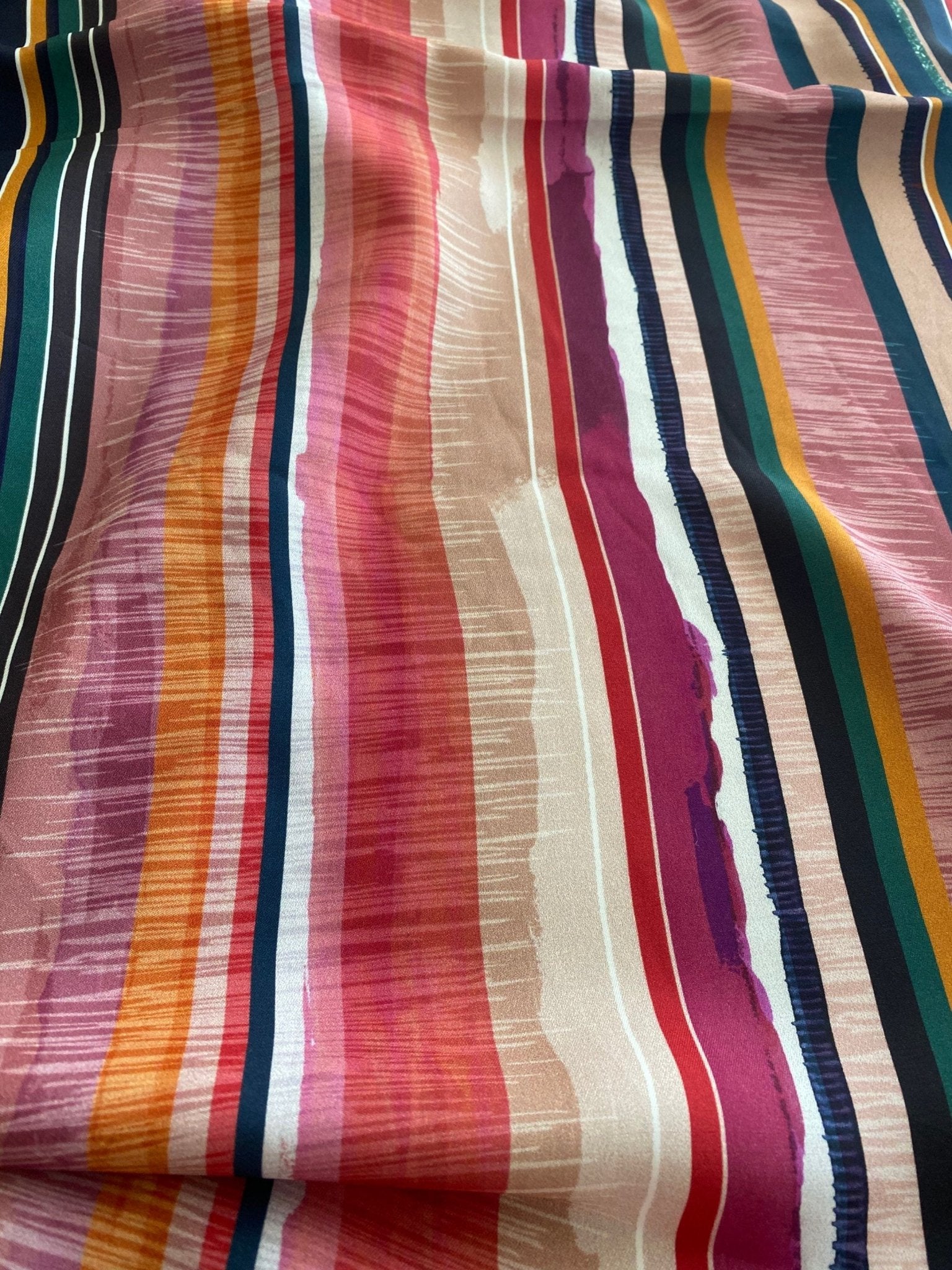 Striped pattern Fabric , Silk Cotton Fabric - Whotex