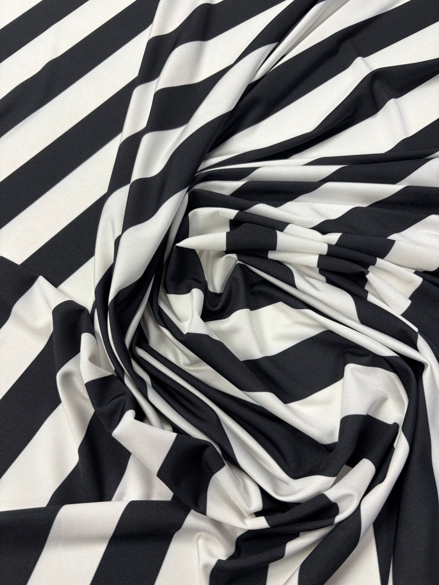 Striped Spandex Fabric by the Metre - Whotex Fabrics London