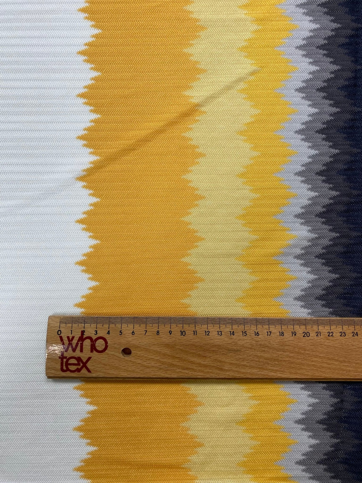 Striped Zigzag Mesh Fabric by the Metre - Whotex Fabrics London
