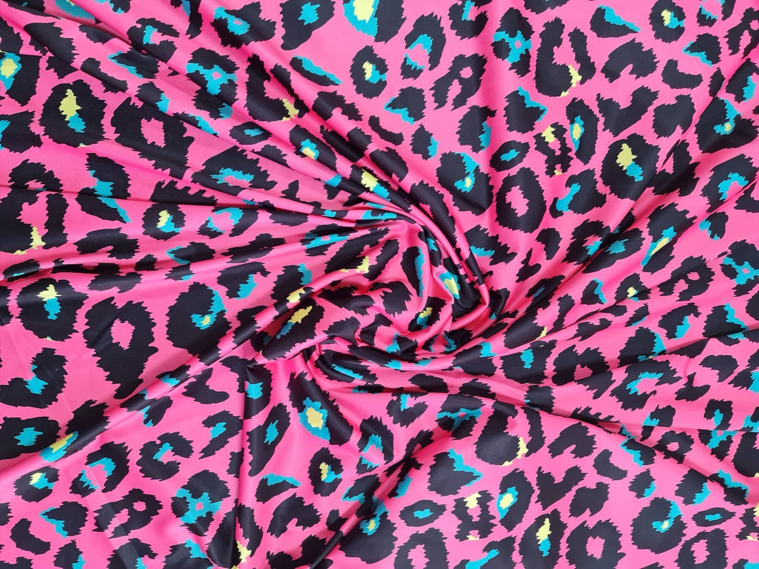 Sugar Pink Leopard Print Fabric, Exotic Animal Pattern - Whotex Online Fabric Store