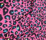 Sugar Pink Leopard Print Fabric, Exotic Animal Pattern - Whotex Online Fabric Store