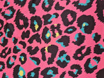 Sugar Pink Leopard Print Fabric, Exotic Animal Pattern - Whotex Online Fabric Store
