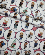 Teddy Bear Pattern Upholstery Fabric, Digital print Fabric, outdoor runner curtain pillow bags Fabric - Whotex Online Fabric Store