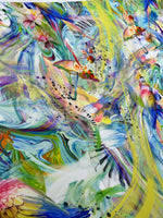 Tie Dye Pattern, Parrot Design Fabric - Whotex Online Fabric Store