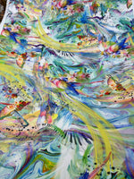 Tie Dye Pattern, Parrot Design Fabric - Whotex Online Fabric Store