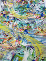 Tie Dye Pattern, Parrot Design Fabric - Whotex Online Fabric Store