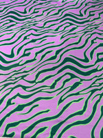Tiger Pattern Fabric,, Green purple exotic animal pattern Fabric - Whotex Online Fabric Store