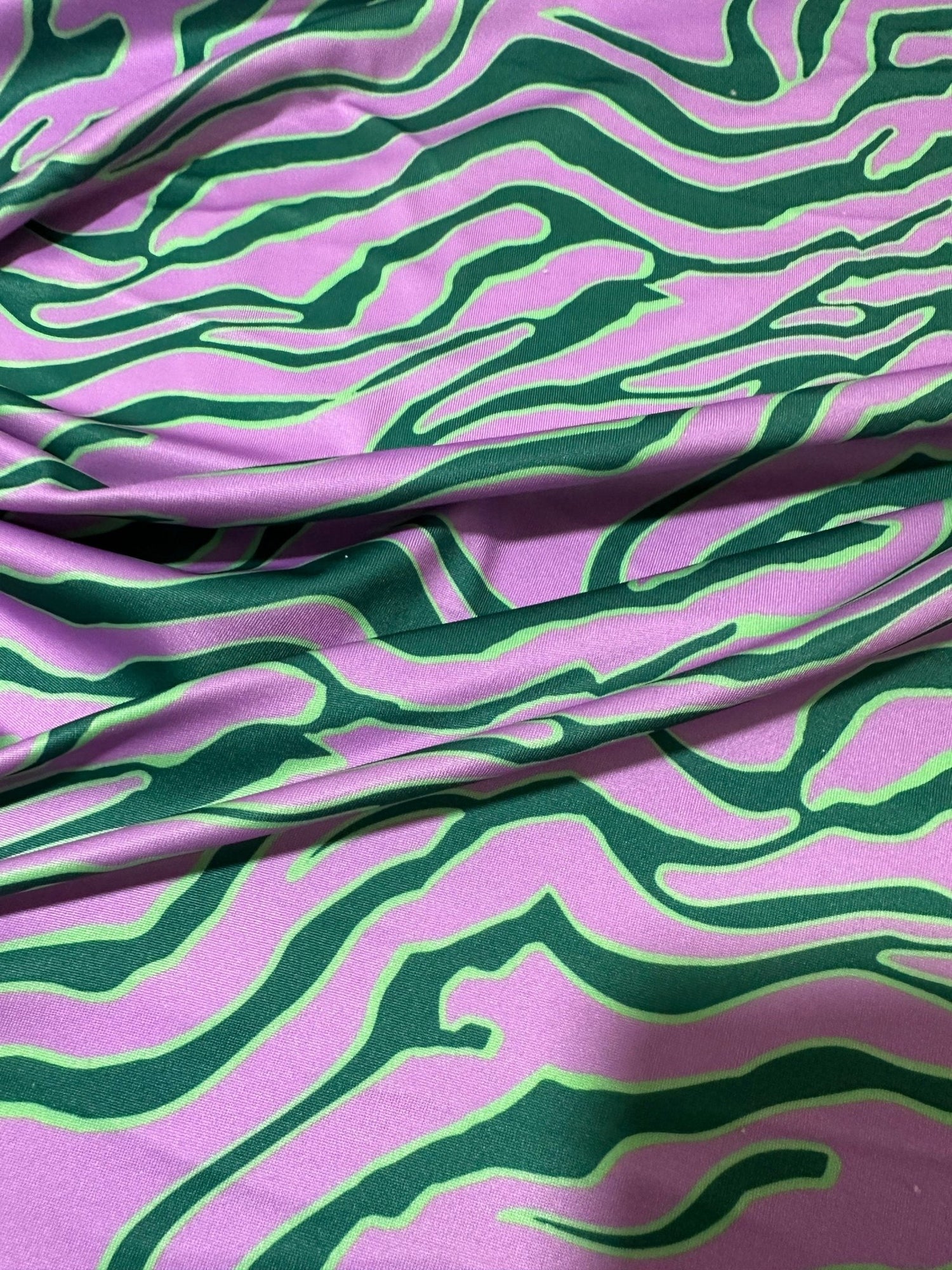 Tiger Pattern Fabric,, Green purple exotic animal pattern Fabric - Whotex Online Fabric Store