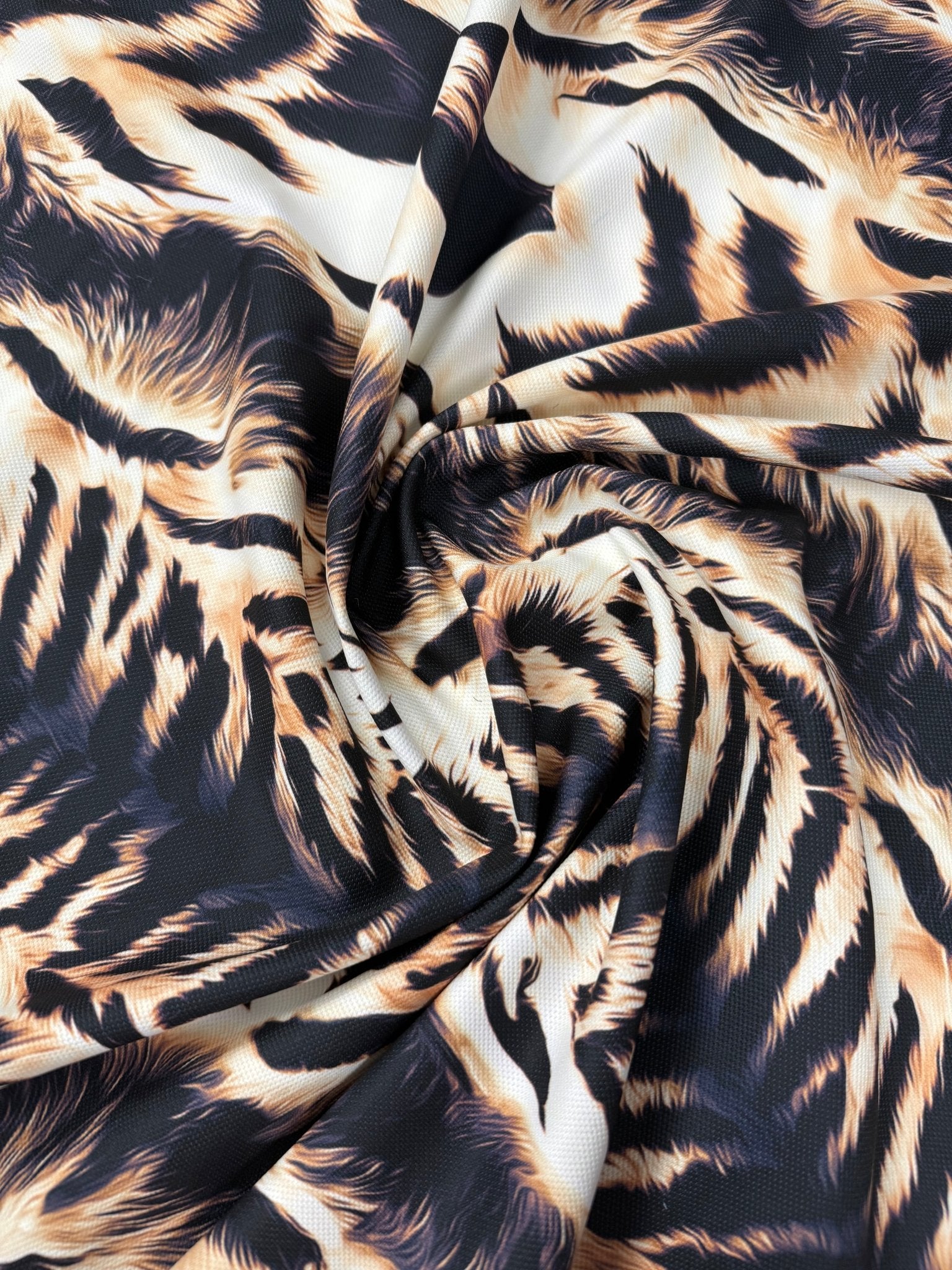 Tiger Print Upholstery Fabric by the Metre - Whotex Fabrics London