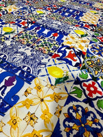 Tile Pattern Fabric By The Yard - Whotex Online Fabric Store