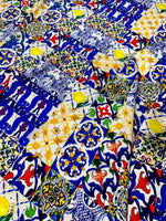 Tile Pattern Fabric By The Yard - Whotex Online Fabric Store