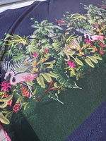 Tropical Animals Sequin Fabric, 2 - Way Stretch Sequin Fabric By The Yard - Whotex Online Fabric Store